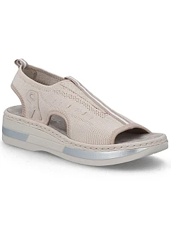 Dámske sandále na platforme ružové Rieker V59B5-31