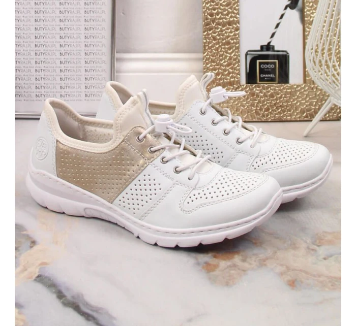 Pohodlná poltopánka Rieker W L3254-80 biela