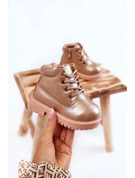 Dziecięce Trapery Botki Złoty Róż Dexter