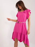 DHJ SK 8921 Šaty.21 tmavoružová