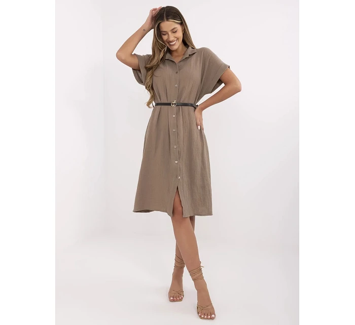 MI SK šaty A2494.99 hnedé MI SK šaty A2494.99 hnedé