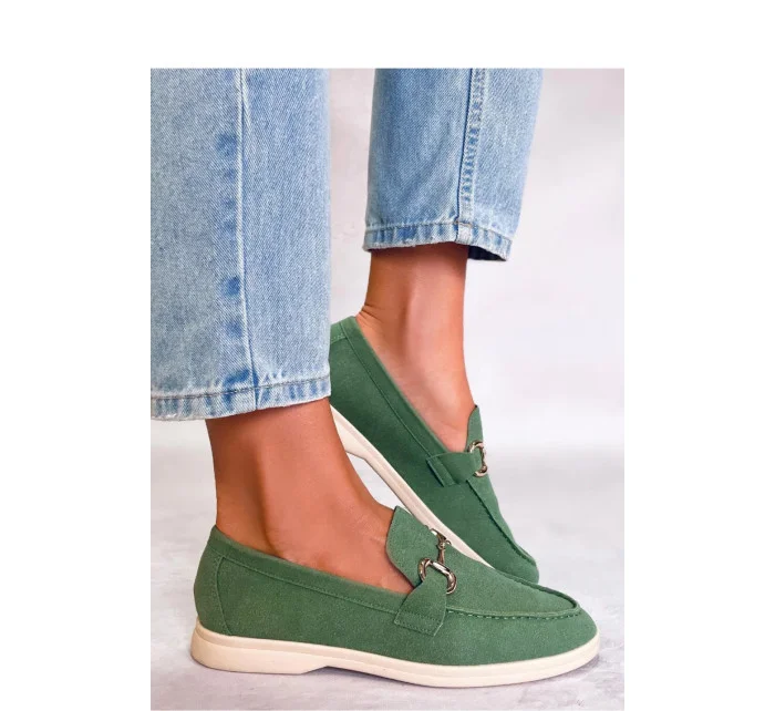 Dámske mokasíny T563P zelené - Inello