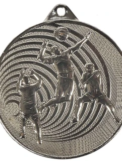 Strieborná volejbalová medaila Oceľ MMC3073/S