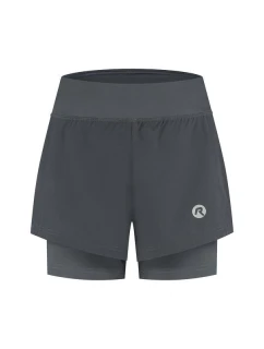 Rogelli dámske šortky 2v1 ESSENTIAL šedá XL