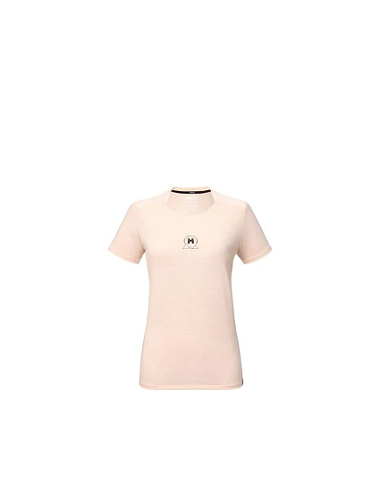 Dámske tričko MILLET Ubic Wool Ts Ss W, svetloružové Dámske tričko MILLET Ubic Wool Ts Ss W, svetloružové