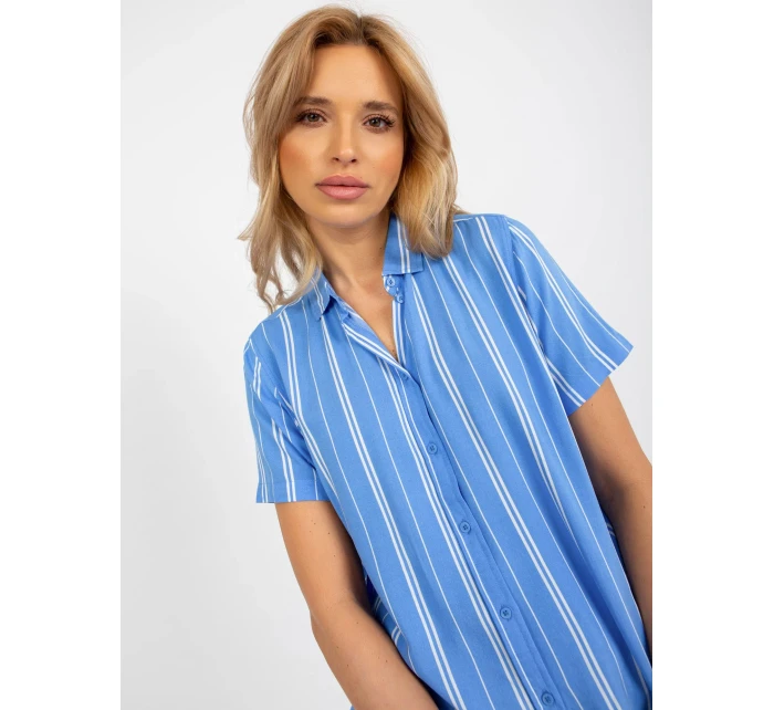 Blúzka D73771M11063A modrá