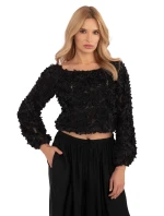 Blúzka MI BZ 26158.20 čierna Blúzka MI BZ 26158.20 čierna