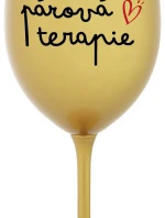 PÁROVÁ TERAPIE - zlatá sklenice na víno 350 ml