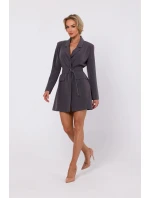 Šaty M749 tmavo šedé - MOE