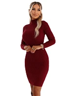 Dámské šaty model 22042925 Bordó - numoco