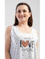 Dámska nočná košeľa na ramienka Love