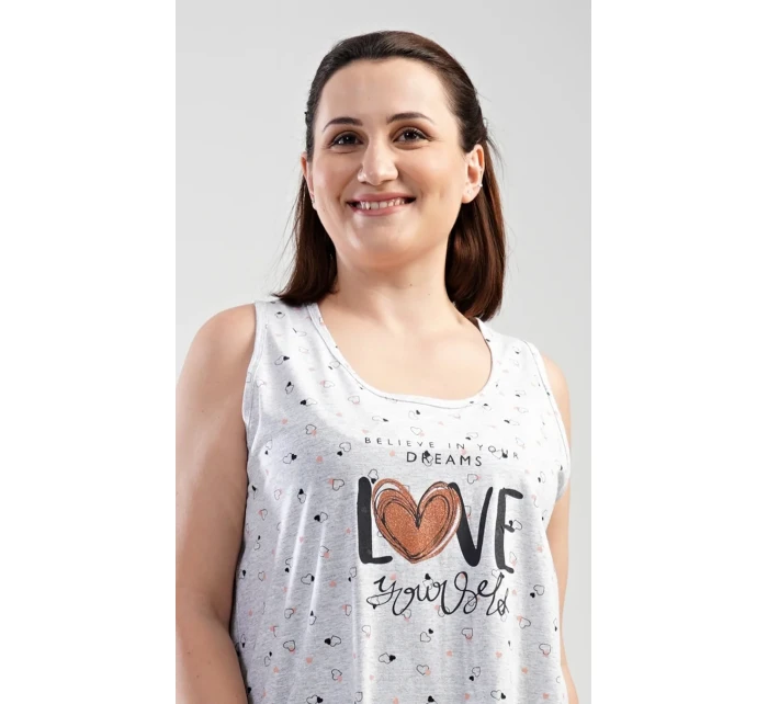 Dámska nočná košeľa na ramienka Love