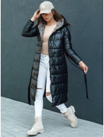 Dámský prošívaný zimní kabát s kapucí černý Dstreet model 21979685 - FashionStreet