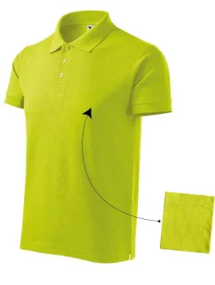Bavlněná polokošile M model 18740246 limetkově zelená - Malfini