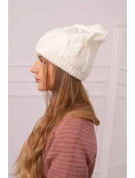 Dámska čiapka Majka K376 ecru Dámska čiapka Majka K376 ecru