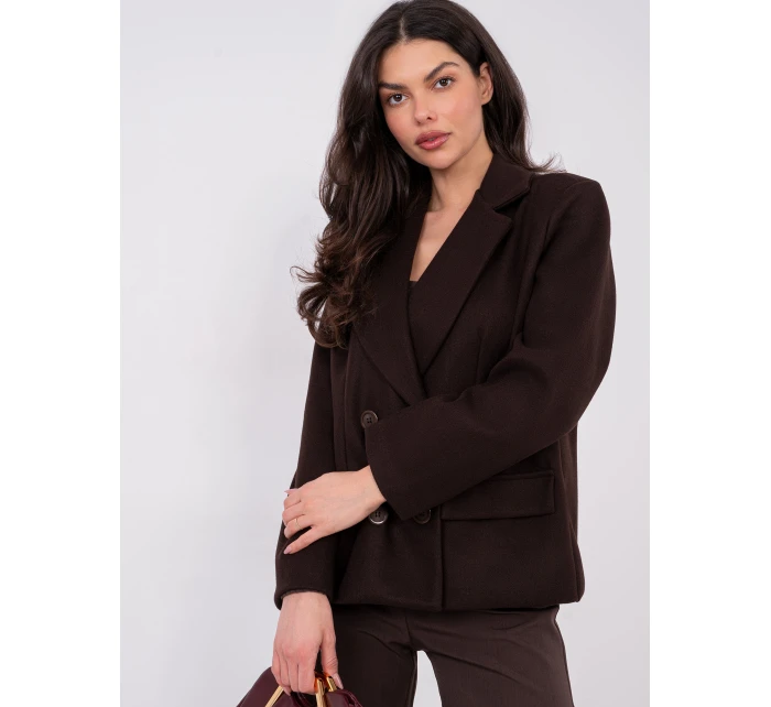 IT KR bunda FL9559.02P tmavohnedá IT KR bunda FL9559.02P tmavohnedá