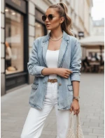 Dámská oversize džínová bunda modrá Dstreet model 21988205 - FashionStreet