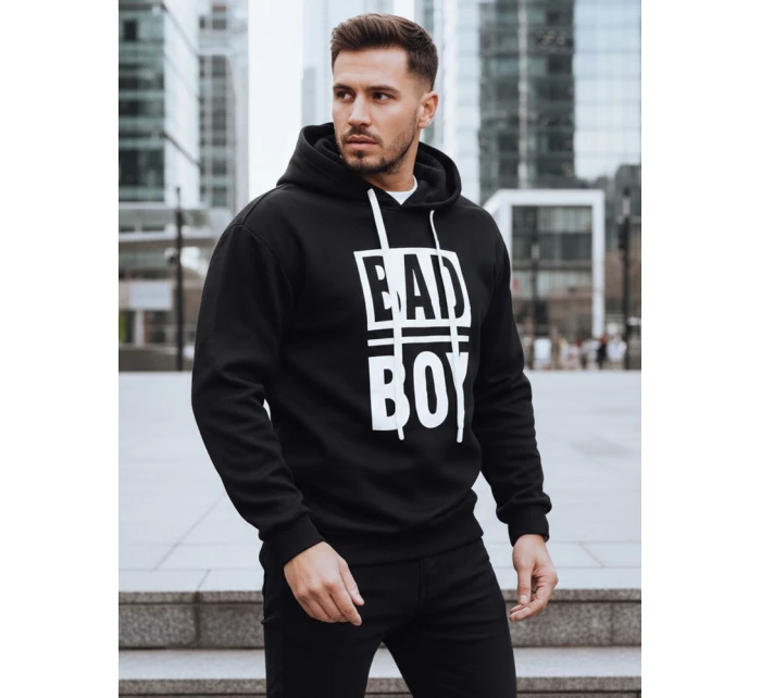 Pánska mikina s kapucňou čierna FashionStreet BX5925