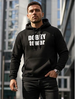 Bluza męska z kapturem  czarna model 22106291 - FashionStreet