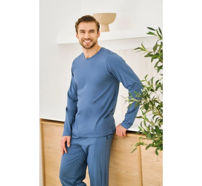 Taro Lorenzo pyžamo 3474 dĺžka/r M-2XL Z25/26 pánske Taro Lorenzo pyžamo 3474 dĺžka/r M-2XL Z25/26 pánske