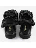 Černé sandály se pásky model 17352419 - WELLSPRING