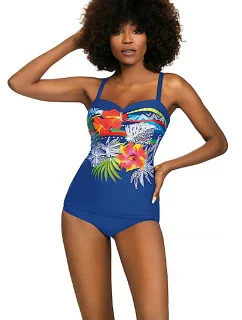 Dámske jednodielne plavky 8060BL10 4 Bali - SELF