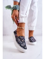 Damskie Tenisówki Slip On Memory Foam Big Star JJ276012 Czarne Damskie Tenisówki Slip On Memory Foam Big Star JJ276012 Czarne