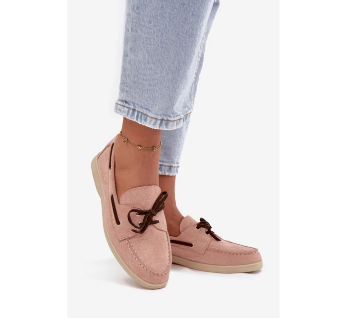 Dámské mokasíny s světle růžové model 21707881 - Boto