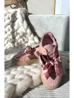 Dámské tenisky s mašlí růžové model 21710139 - Boto