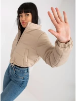 Dámsky kabát NM KR D2 3820 62 svetlo béžová