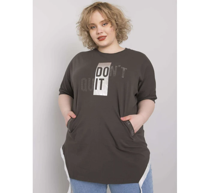 Blúzka RV BZ 6485.89 tmavá khaki