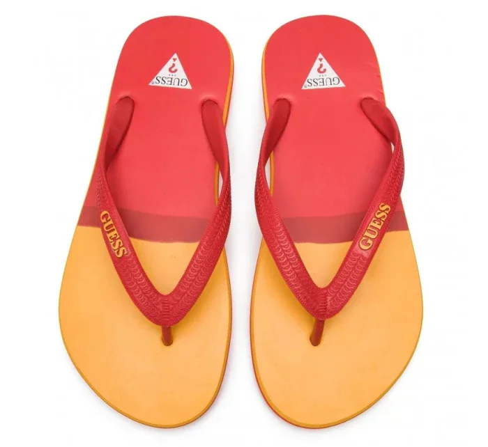 Plážové žabky F92Z04-BB00H červeno-oranžová - GUESS Plážové žabky F92Z04-BB00H červeno-oranžová - GUESS