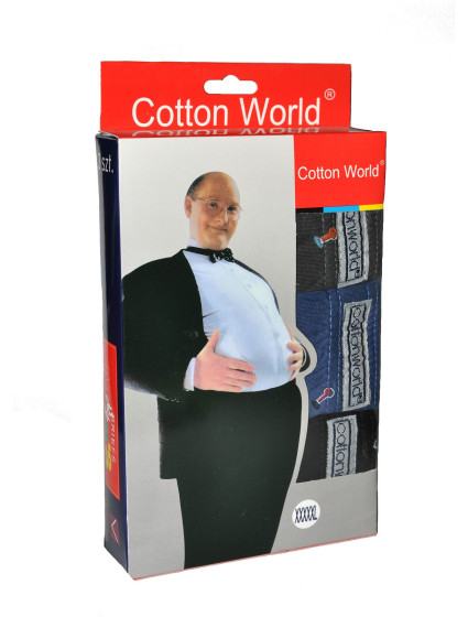 Pánske slipy Cotton World A'3 4XL-6XL