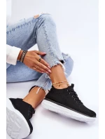 Dámská šněrovací sportovní obuv Černá model 21622857 - Boto