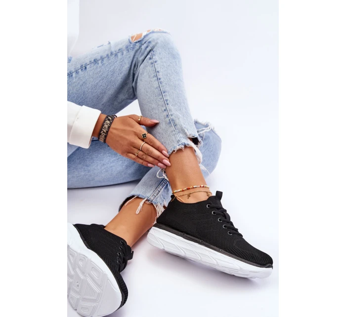 Dámská šněrovací sportovní obuv Černá model 21622857 - Boto