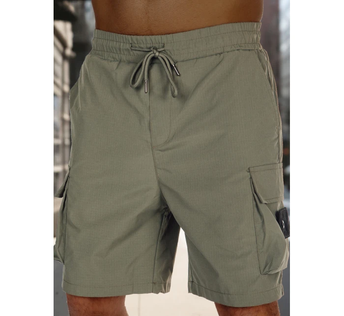 Pánské látkové bojové šortky zelené Dstreet model 21988584 - FashionStreet Pánské látkové bojové šortky zelené Dstreet model 21988584 - FashionStreet