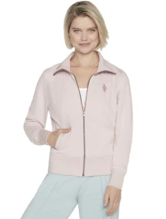 Skechers The Hoodless Hoodie Diamond Jacket W3JA262-LPK Pink L