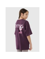 Dívčí tričko oversize s potiskem model 21435205 - 4F