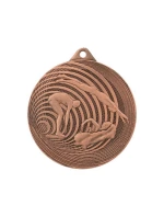 OCEĽOVÁ PLAVECKÁ MEDAILA FI 70 MMC3074 - BRONZOVÁ