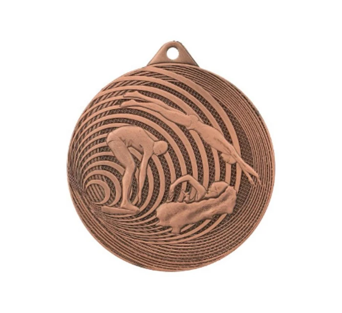 OCEĽOVÁ PLAVECKÁ MEDAILA FI 70 MMC3074 - BRONZOVÁ