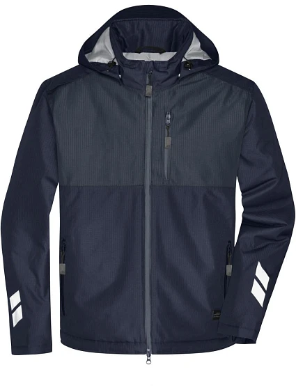 Daiber JN 1815 Pracovná polstrovaná bunda z hardshellu 02.1815 tmavomodrá/uhlíková Daiber JN 1815 Pracovná polstrovaná bunda z hardshellu 02.1815 tmavomodrá/uhlíková