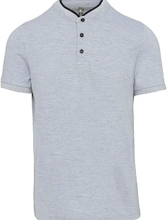 K 223 Pánské polo s límcem oxford grey/black model 22506445 - Kariban