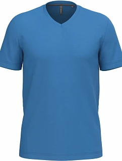K 357 Pánské tričko s výstřihem do V model 22507689 light royal blue - Kariban