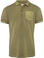 Polo Men Pánské piqué polo z těžké bavlny "TwoTone" moss green model 22453666 - James Harvest Polo Men Pánské piqué polo z těžké bavlny "TwoTone" moss green model 22453666 - James Harvest