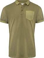 James Harvest Pinedale Polo Men Pánske polo tričko z hustej bavlny „Two-Tone“ 62.5040 machovo zelené
