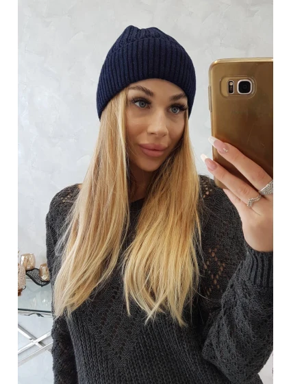 Tenká čiapka Malwina K250 navy blue