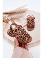 Sandałki Dziecięce Dziewczęce Z Eko Skóry Panterka Mariana Sandałki Dziecięce Dziewczęce Z Eko Skóry Panterka Mariana