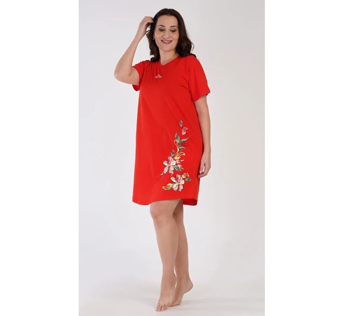Dámska nočná košeľa s krátkym rukávom Alena