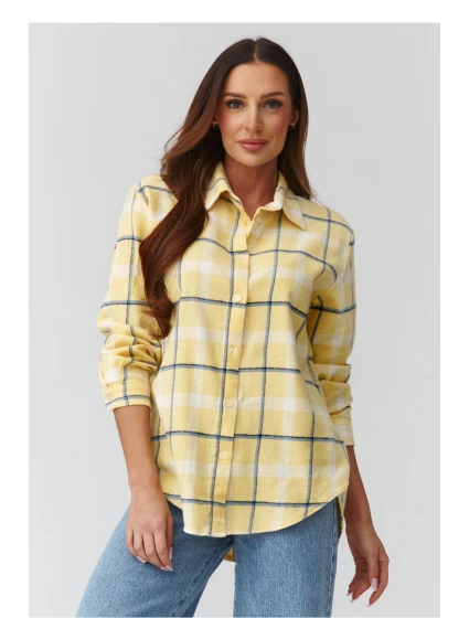 Košeľa s dlhým rukávom model 224090 Makadamia