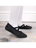 Dívčí kožené baleríny černé model 17296811 - Nazo